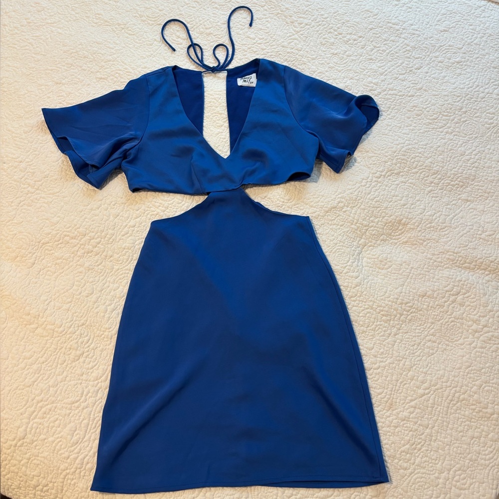 Princess Polly Royal Blue Backless Dress